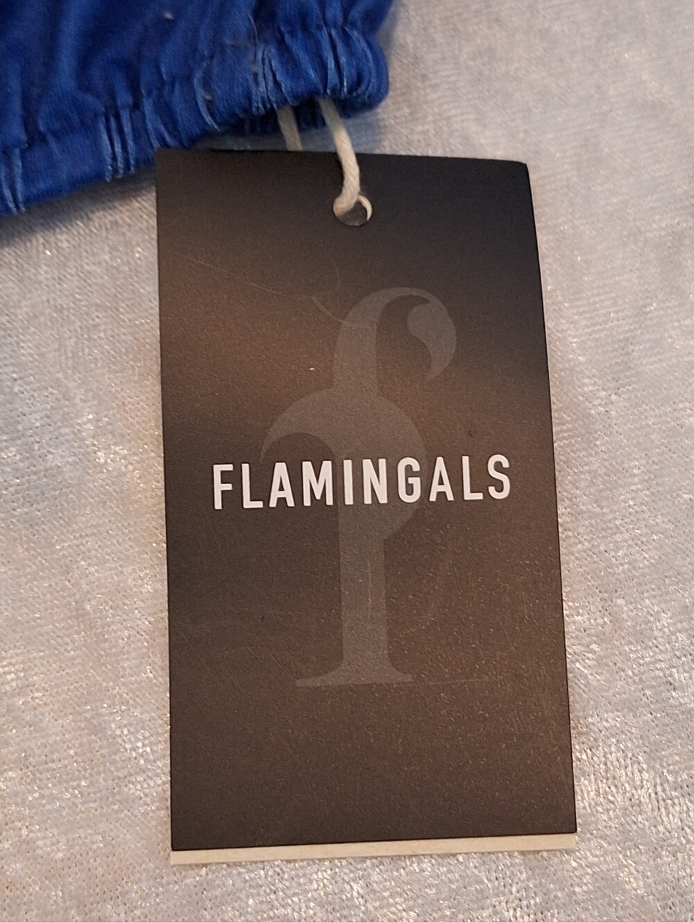 Cold-Shoulder Ombre Blue Tank Top with Crisscross Back by Flamingals size L - Picture 9 of 10